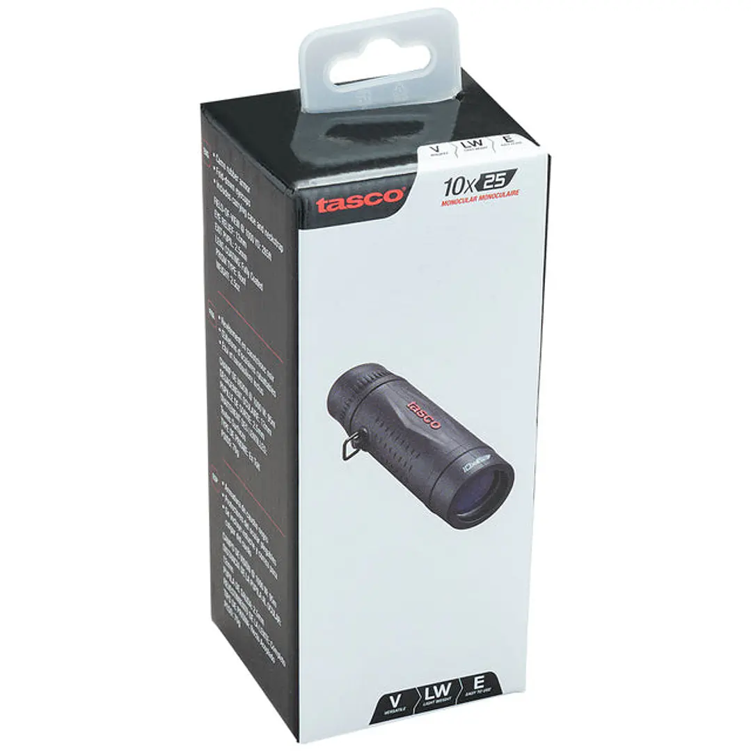 MONOCULAR TASCO ESSENTIALS 10X25MM ROOF NEGRO