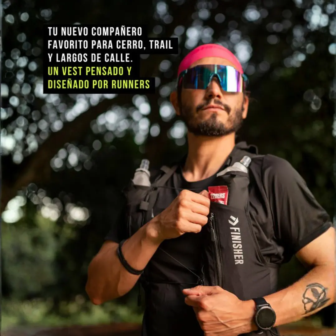 CHALECO DE RUNNING FINISHER MONTBLANC NEGRO