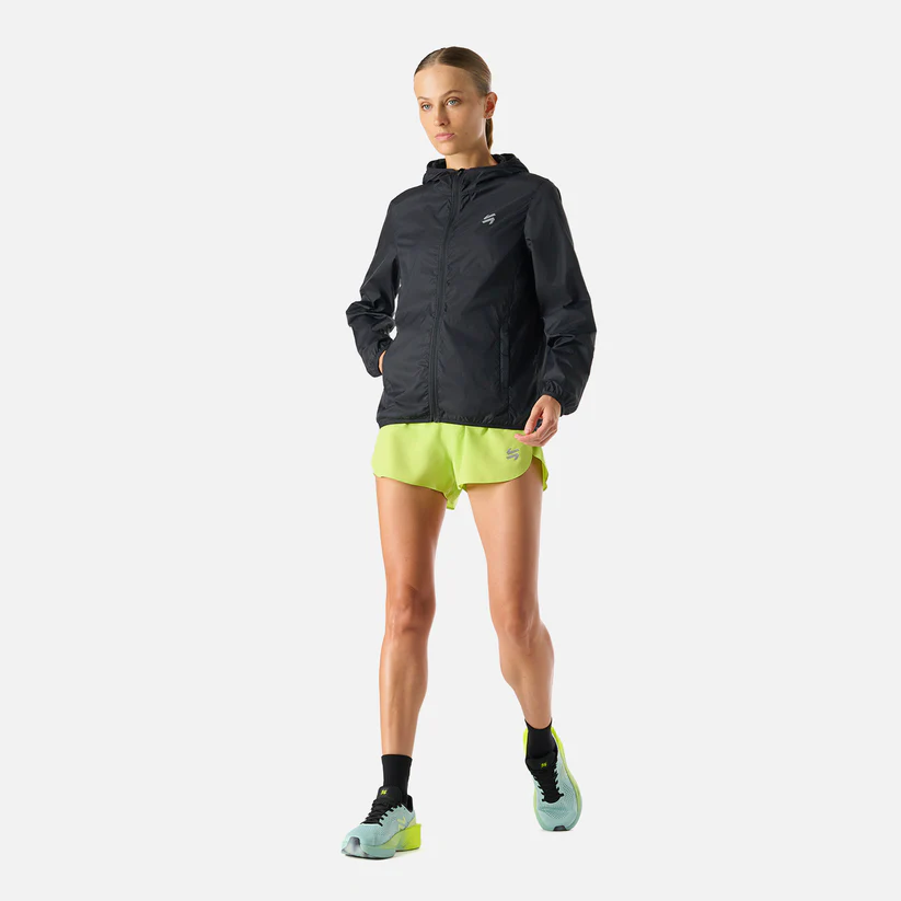 CORTAVIENTO MUJER VULCANO BUILT TO MOVE WINDBREAKER JACKET NEGRO