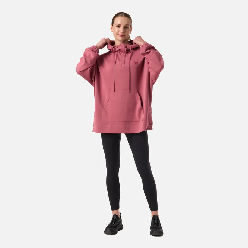 POLERON MUJER CITYSCAPE HOODY SWEATSHIRT LIPPI ROSADO OSCURO