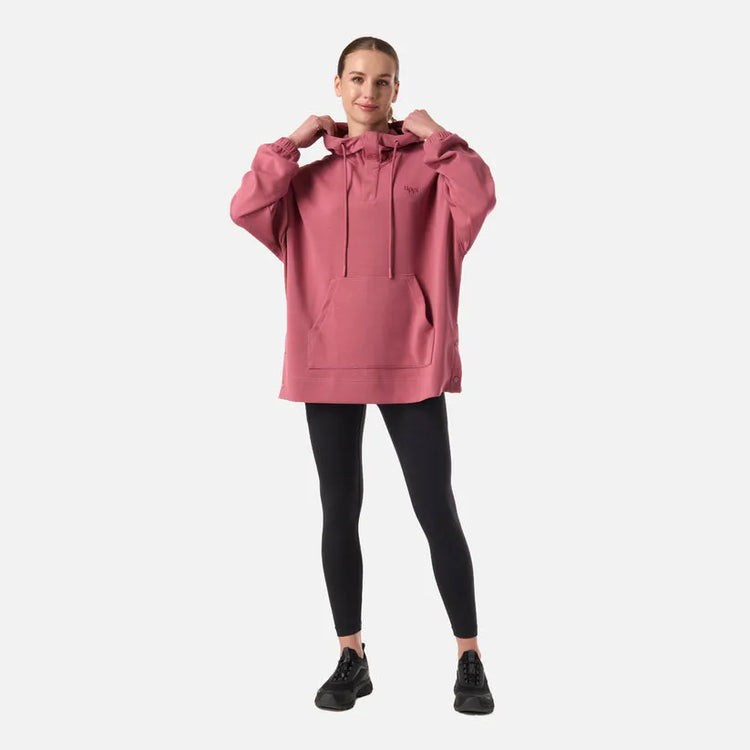 POLERON MUJER CITYSCAPE HOODY SWEATSHIRT LIPPI ROSADO OSCURO