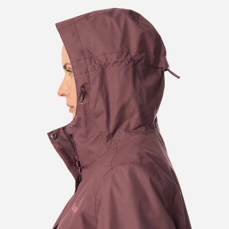 CHAQUETA IMPERMEABLE LIPPI MUJER BLIZZARD B-DRY HOODY VINO