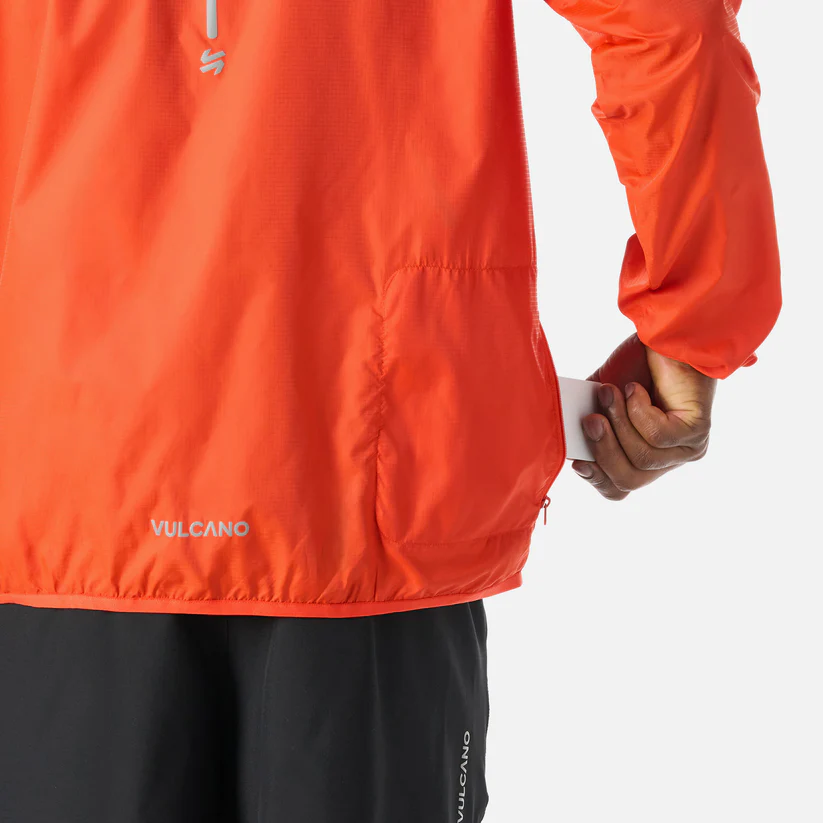 CORTAVIENTO HOMBRE VULCANO BUILT TO MOVE WINDBREAKER JACKET NARANJO