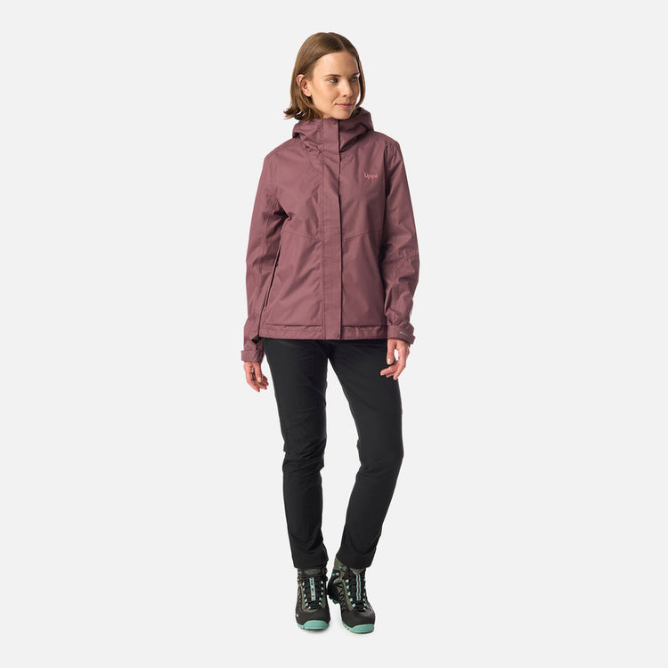 CHAQUETA IMPERMEABLE LIPPI MUJER BLIZZARD B-DRY HOODY VINO