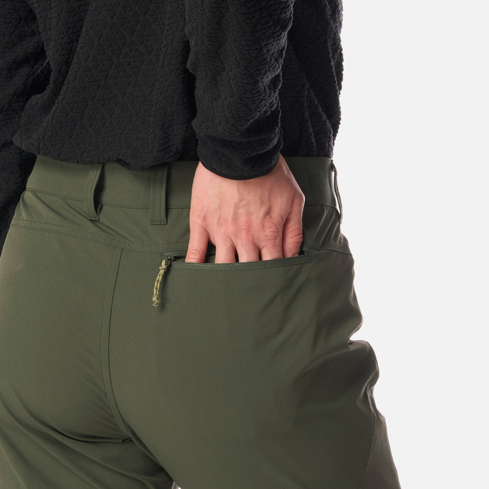 PANTALON MUJER LENNOX QDRY MIX2 LIPPI VERDE MILITAR