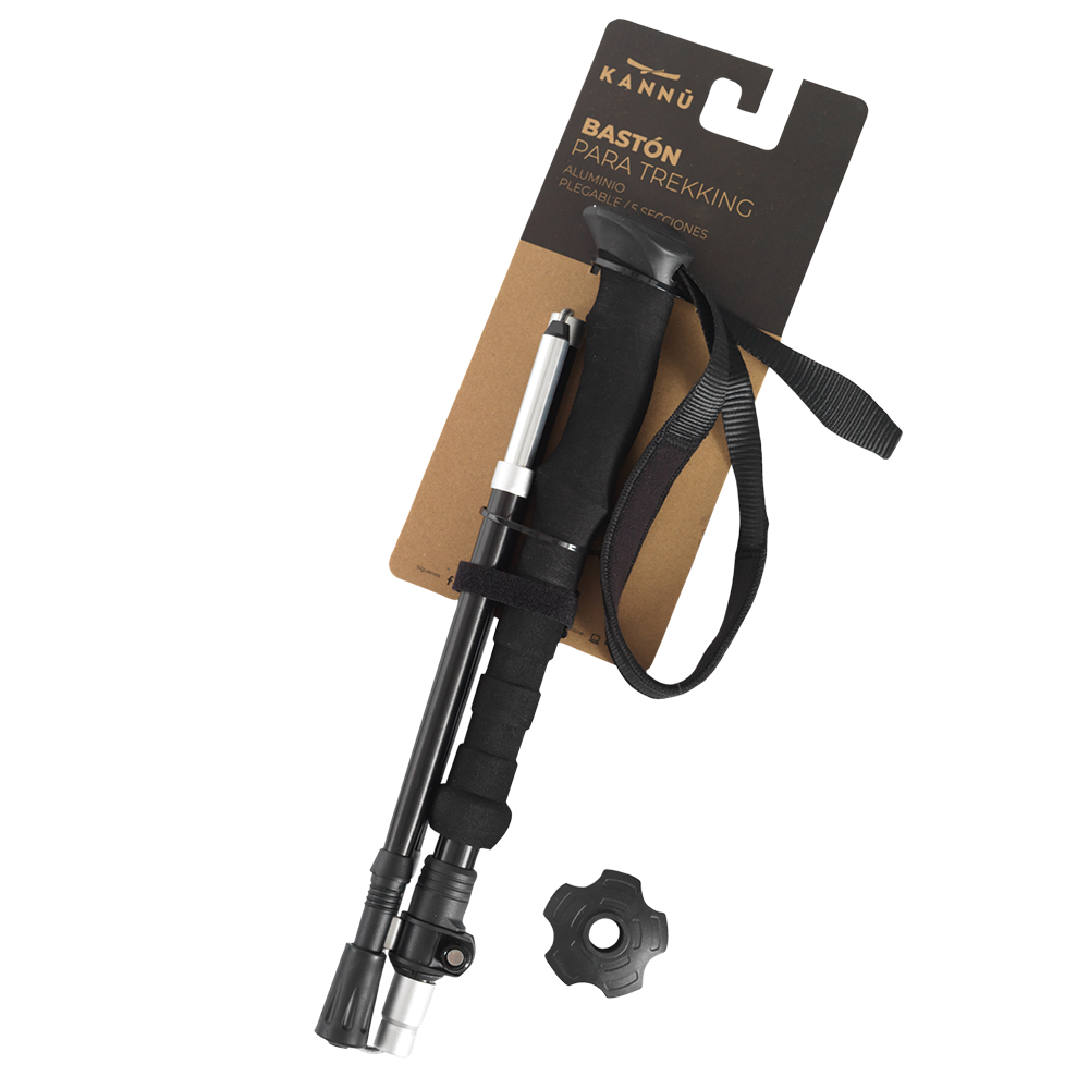 BASTON DE TREKKING KANNU PLEGABLE ALUMINIO