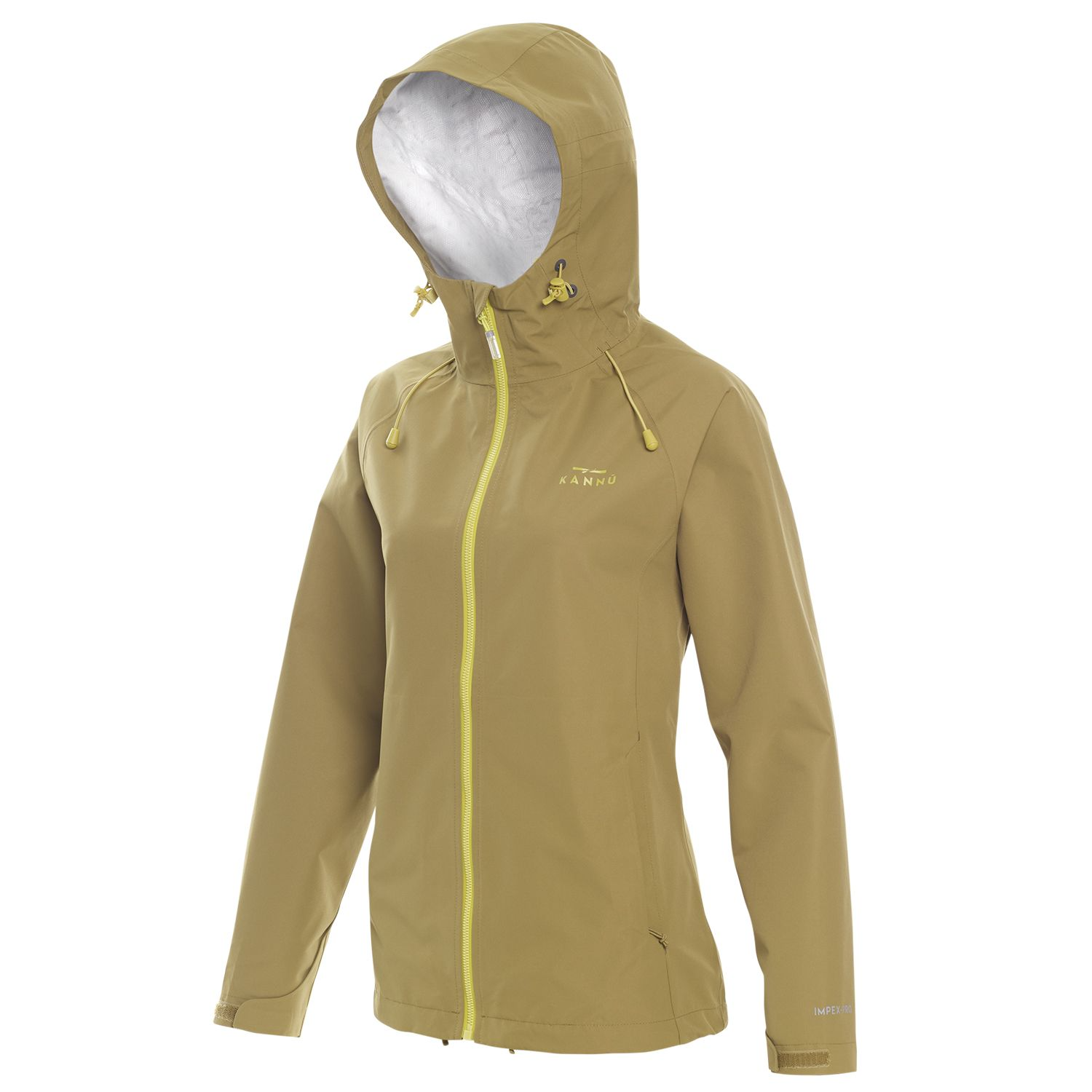 CORTAVIENTO IMPERMEABLE KANNU VENTISQUERO MUJER 5K/5K OLIVA