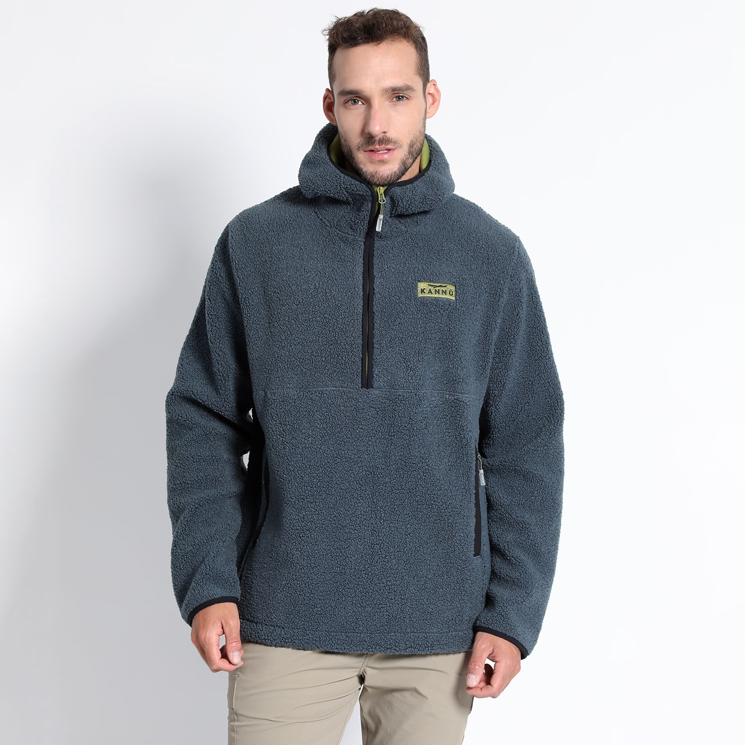 POLAR KANNU SHERPA CANGURO HOMBRE AZUL