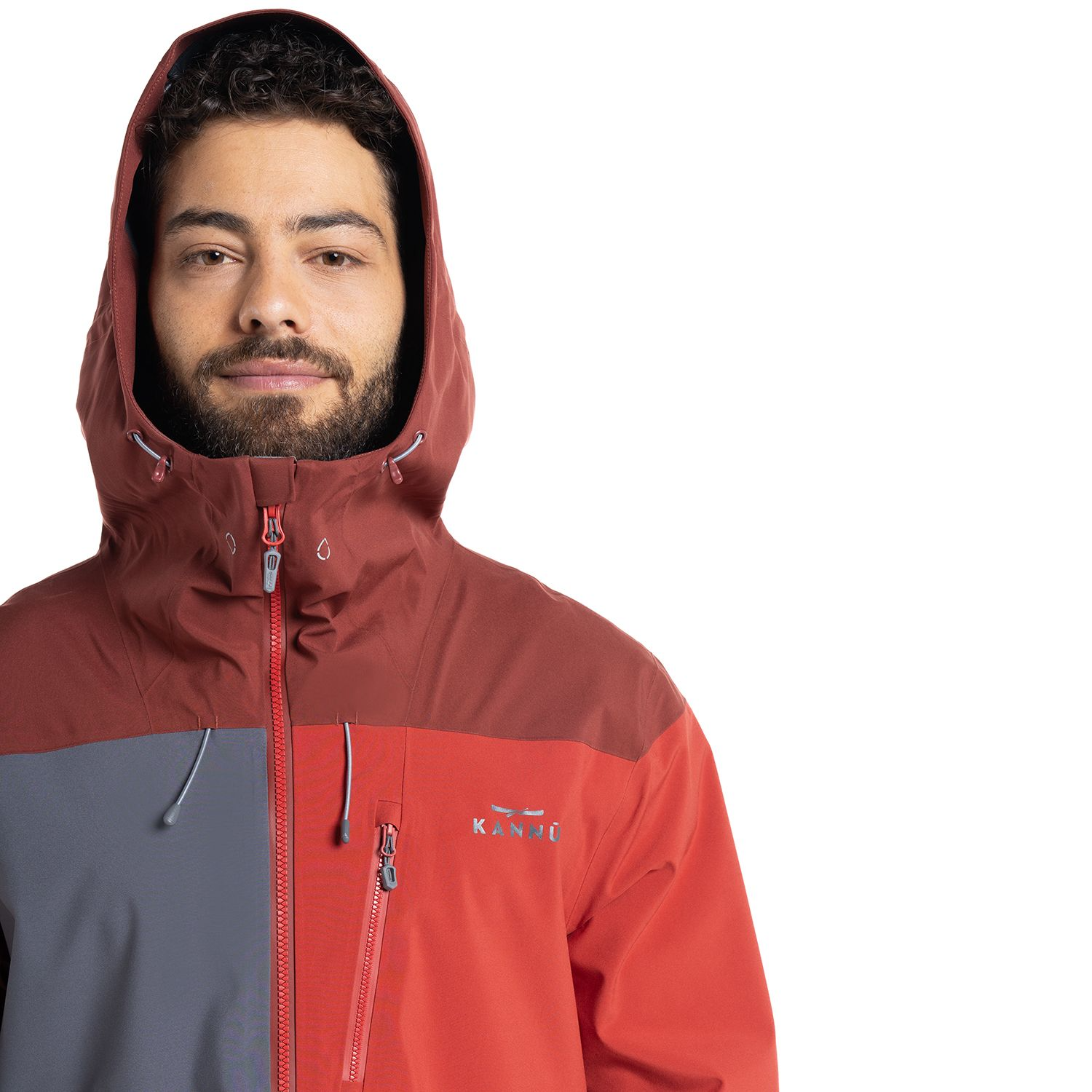PARKA KANNU IMPERMEABLE VENTISQUERO HOMBRE ROJO