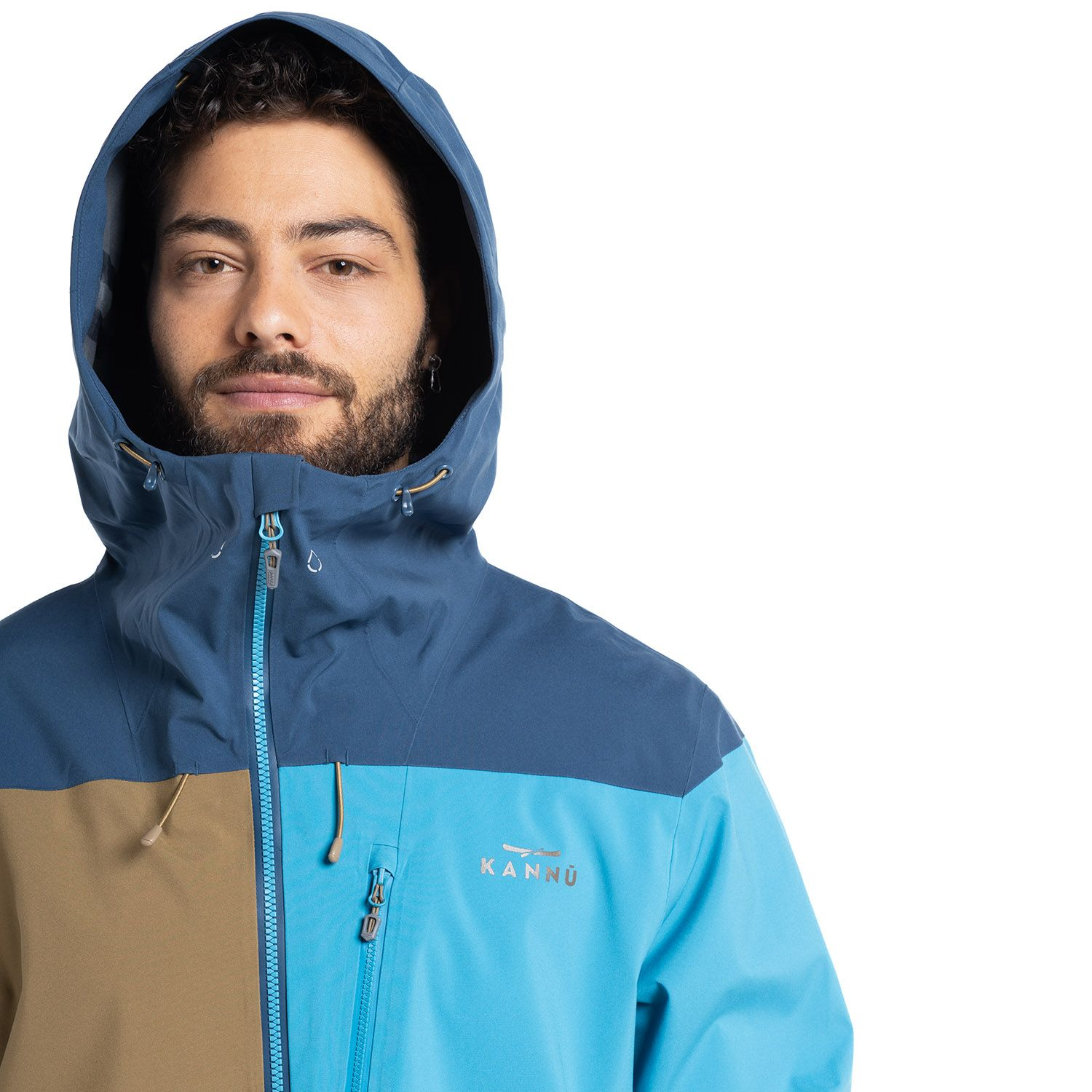 PARKA KANNU IMPERMEABLE VENTISQUERO HOMBRE AZUL