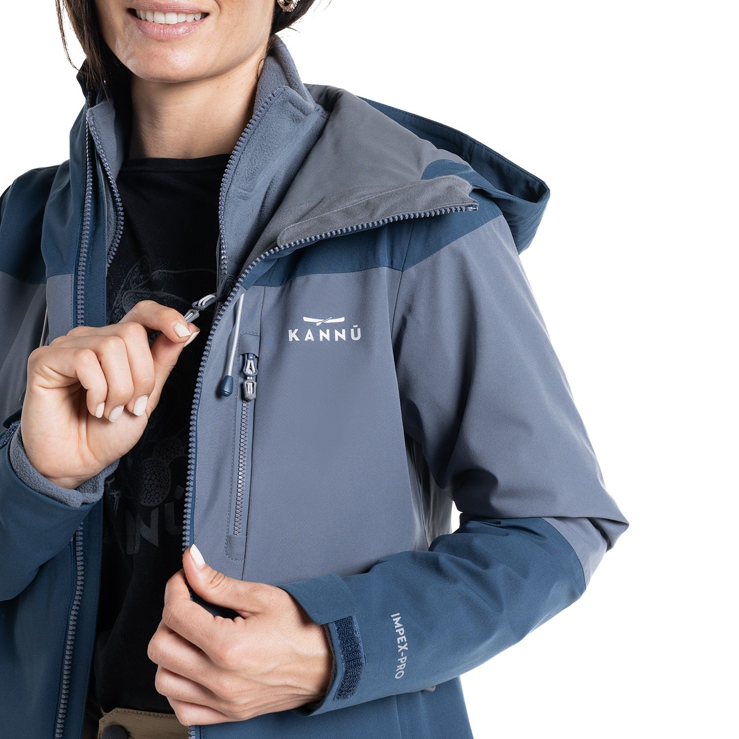 CHAQUETA KANNU BAKER 3 EN 1 MUJER AZUL