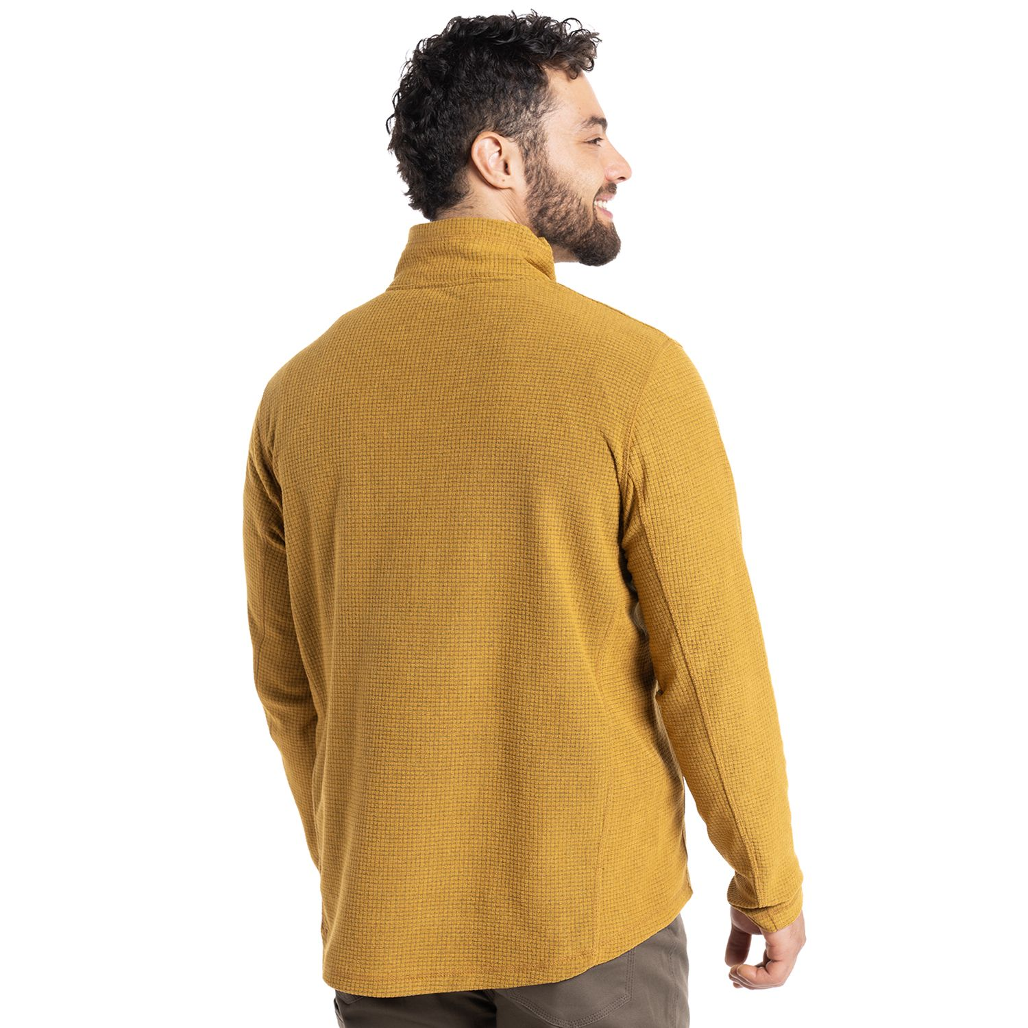 POLAR KANNU CHACABUCO 1/4 ZIP HOMBRE MOSTAZA