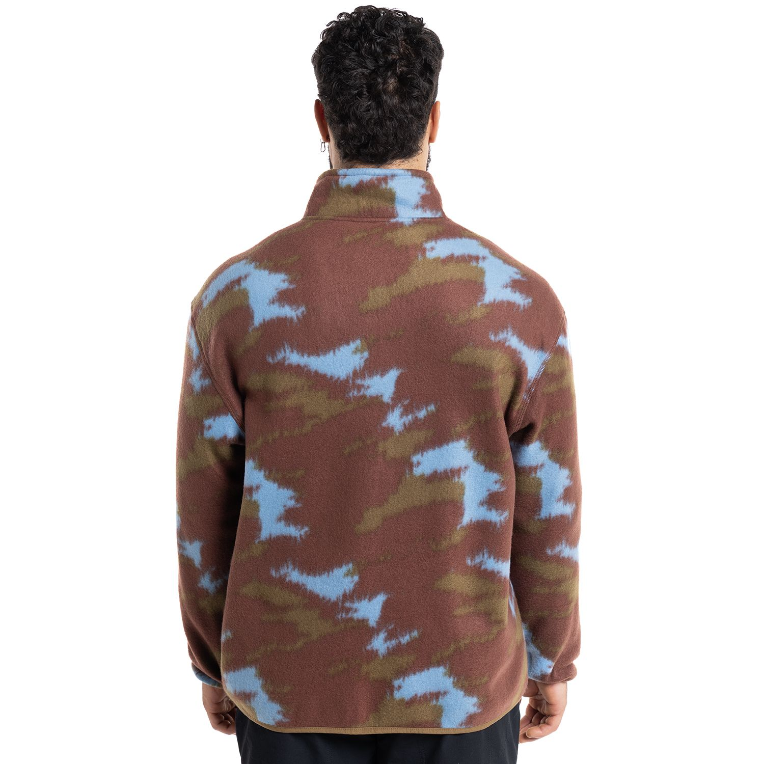 POLAR KANNU ESTAMPADO SAN PEDRO 1/4 ZIP HOMBRE CAFE AZUL