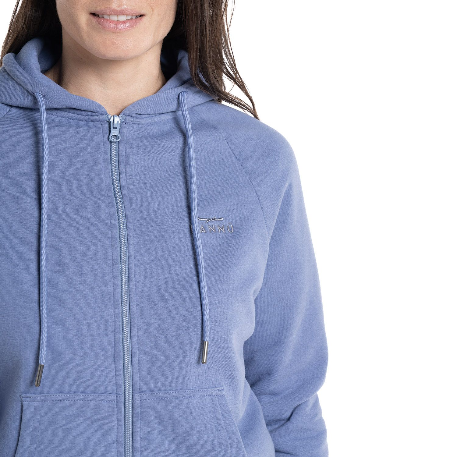 HOODIE KANNU COIGUE FULL ZIP MUJER VIOLETA