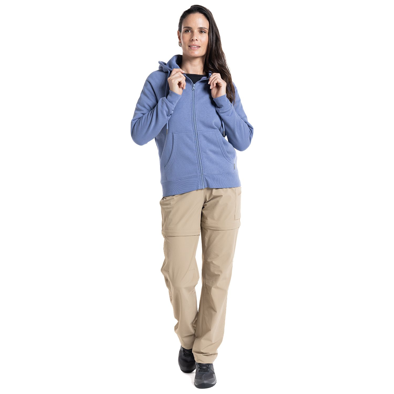 HOODIE KANNU COIGUE FULL ZIP MUJER VIOLETA