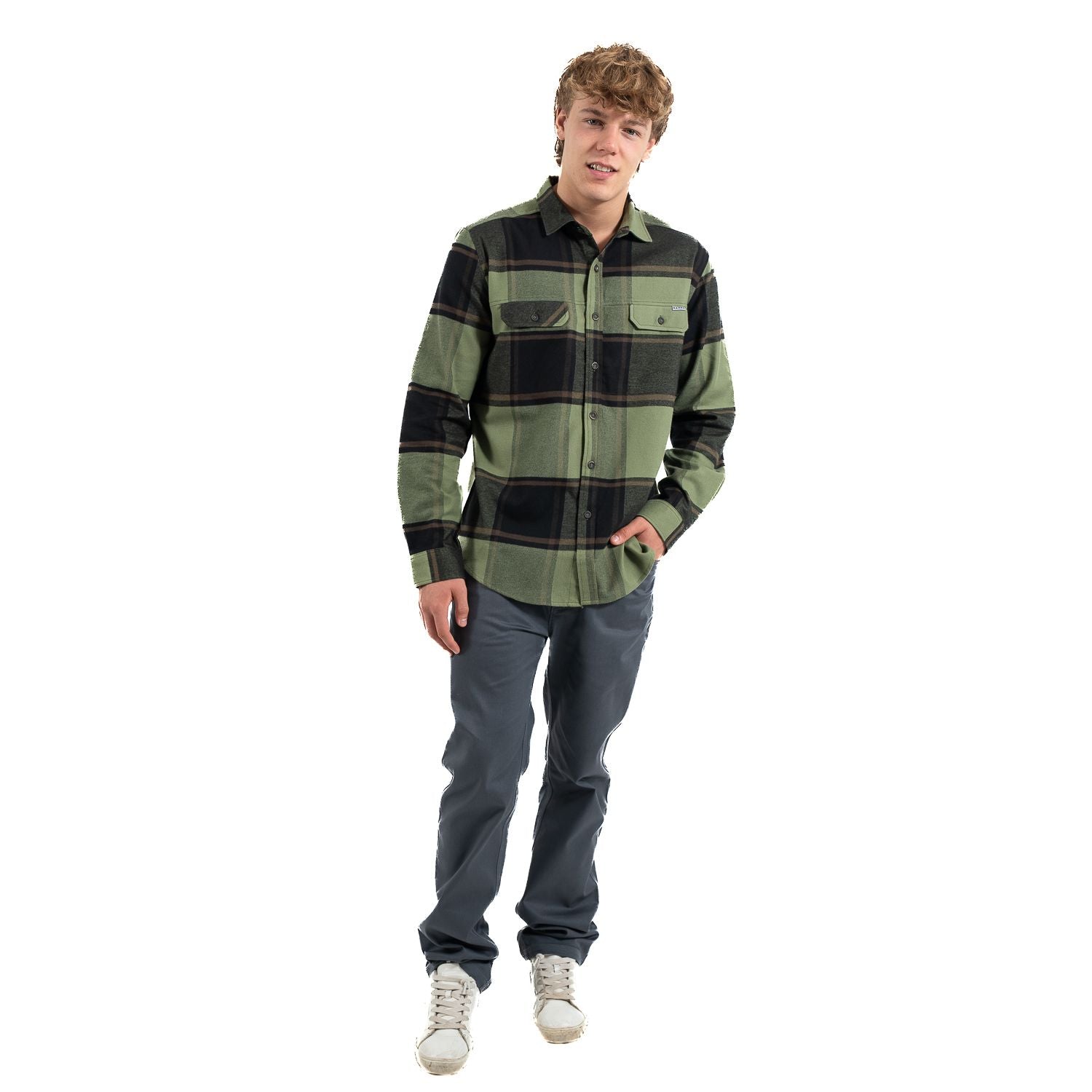CAMISA KANNU FITZ ROY HOMBRE VERDE