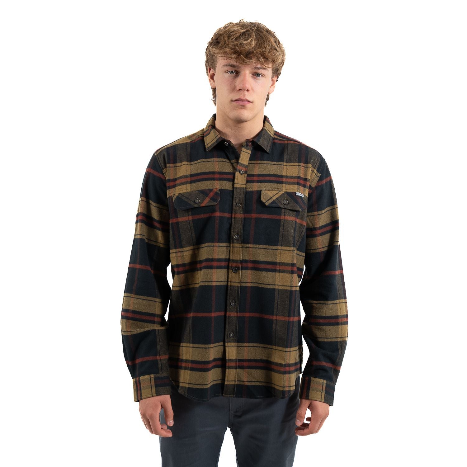 CAMISA KANNU FITZ ROY HOMBRE KAKHI