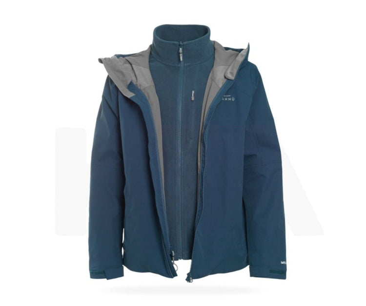 PARKA KANNU SERRANO 3 EN 1 HOMBRE AZUL