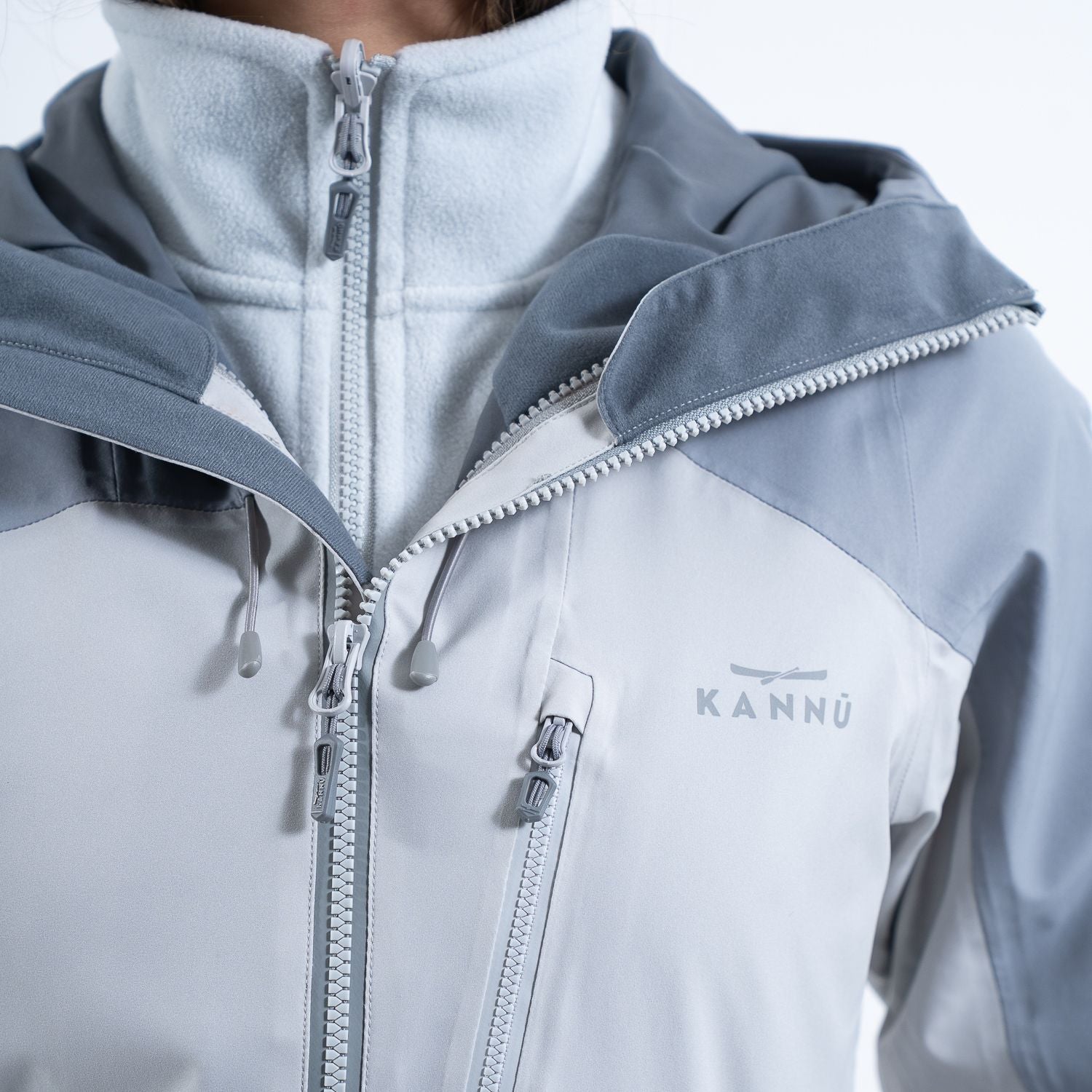 CHAQUETA KANNU BAKER 3 EN 1 MUJER GRIS