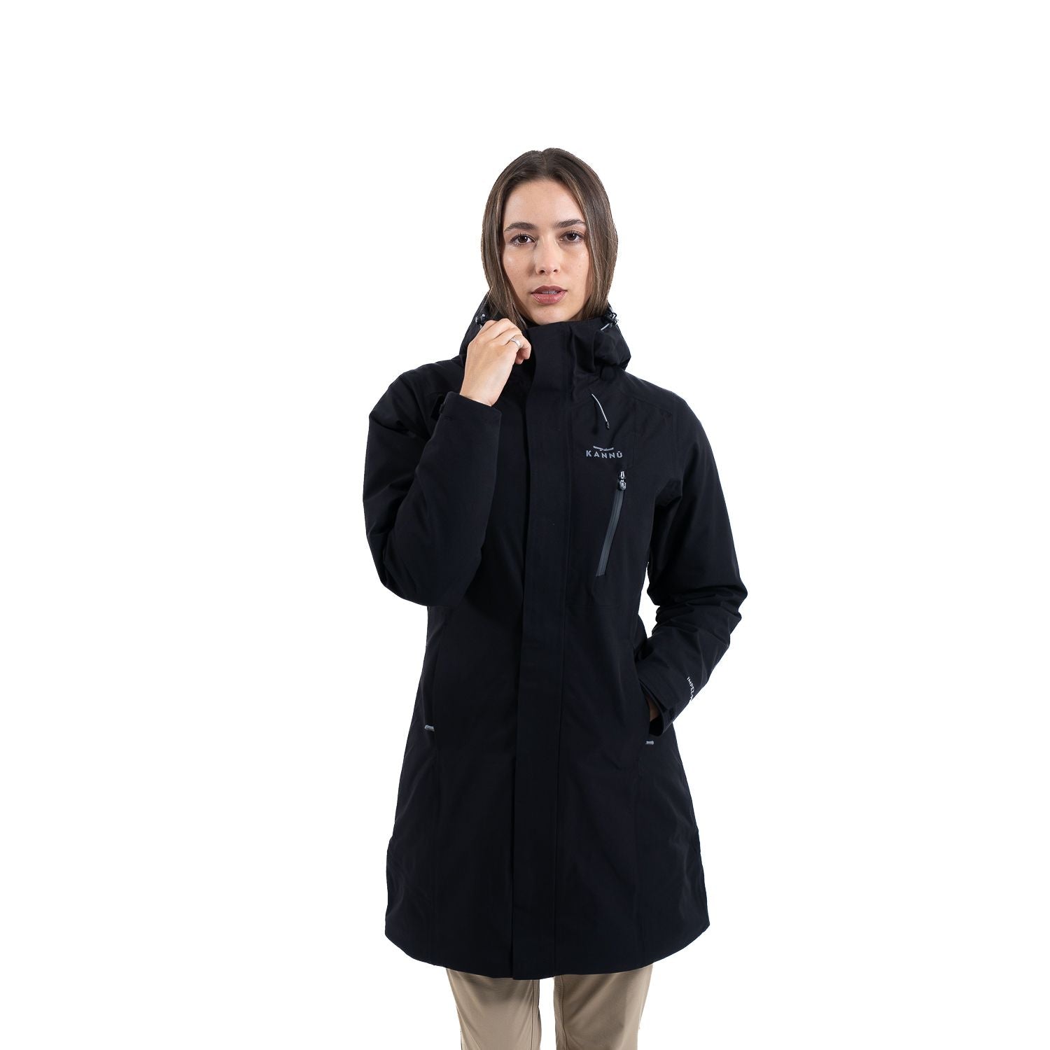PARKA KANNU TERMICA IMPERMEABLE OCTAY MUJER NEGRO