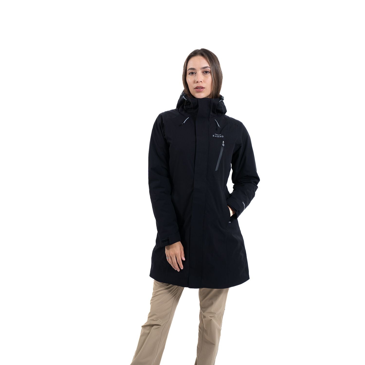 PARKA KANNU TERMICA IMPERMEABLE OCTAY MUJER NEGRO