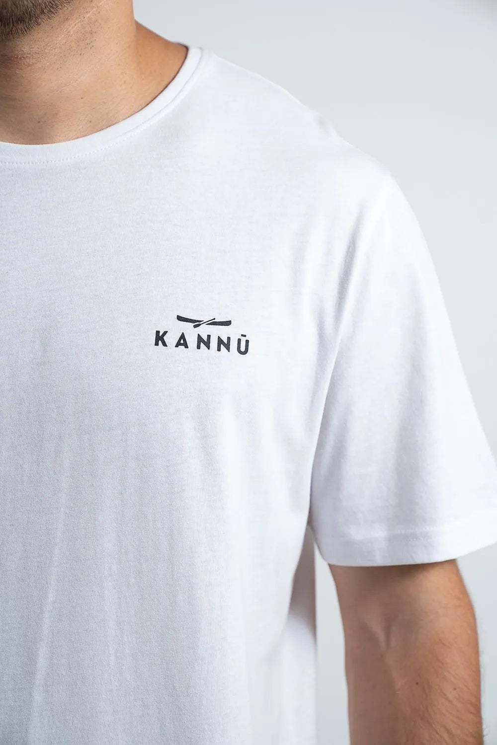 POLERA KANNU HOMBRE MINI LOGO BLANCO TALLA S