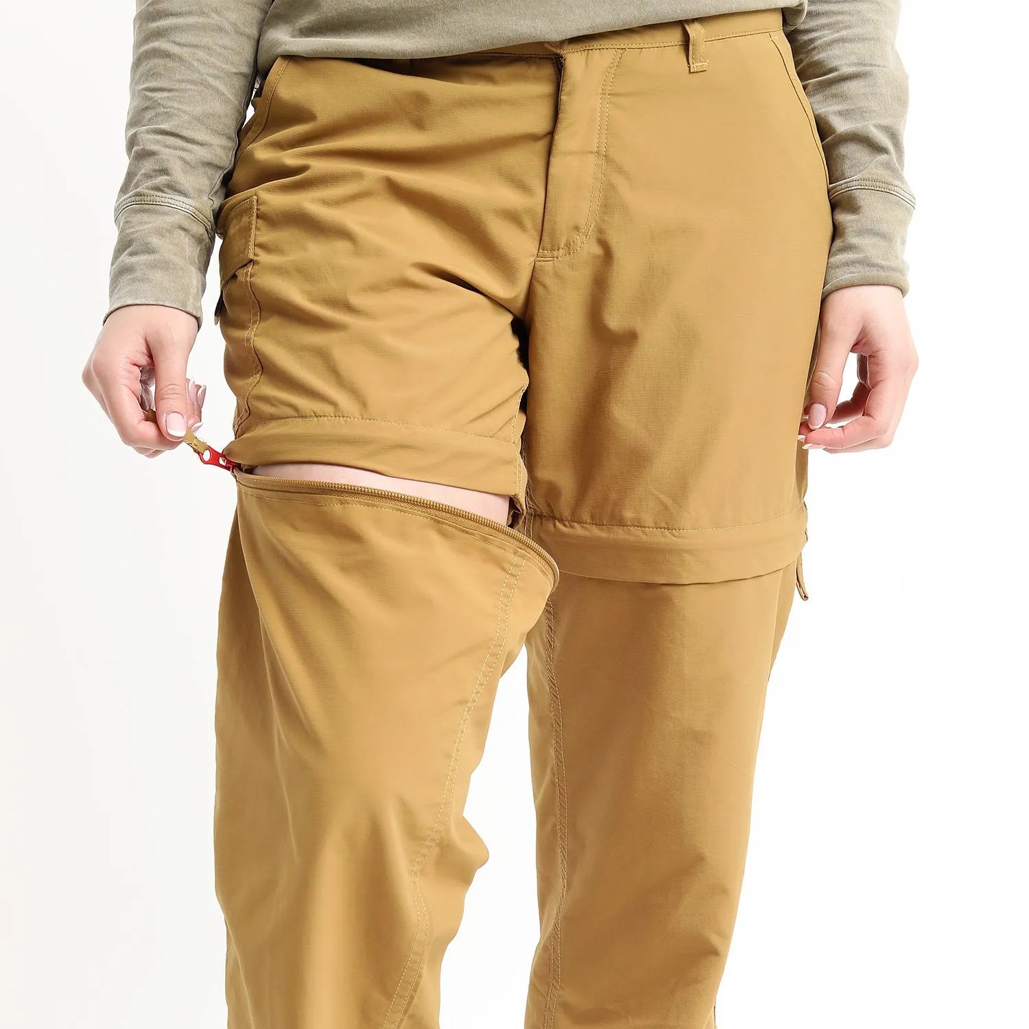 PANTALON KANNU DESMONTABLE MUJER MOSTAZA