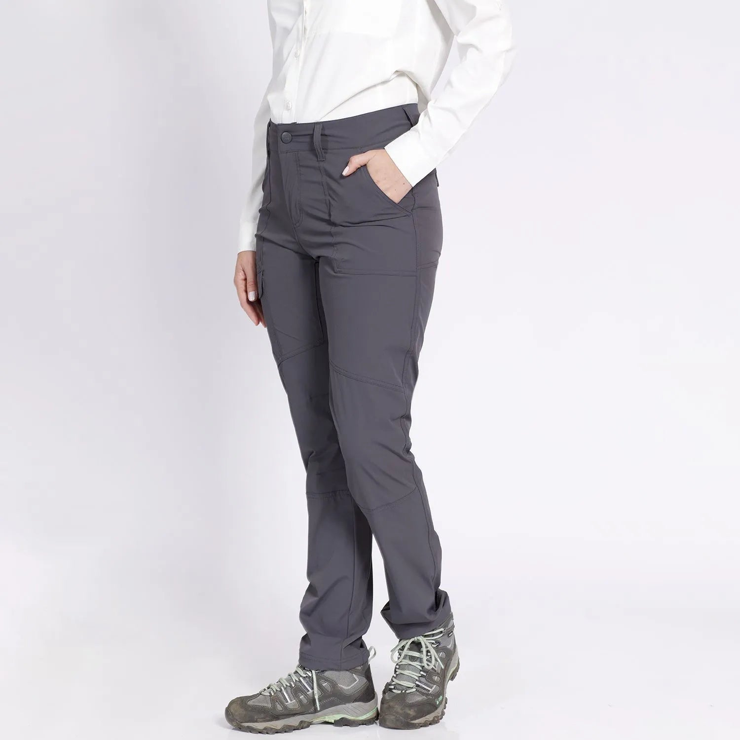 PANTALON KANNU MUJER MULTIBOLSILLO GRIS