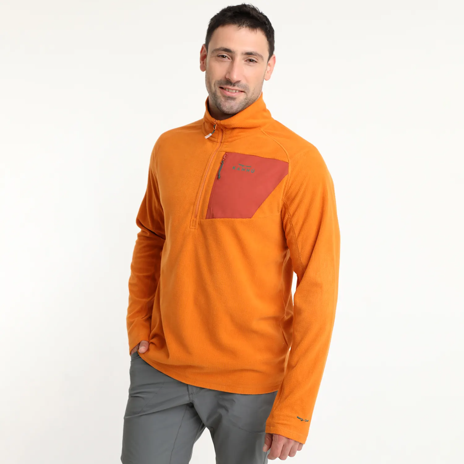 POLAR KANNU CHACABUCO HALF ZIPPER HOMBRE NARANJO
