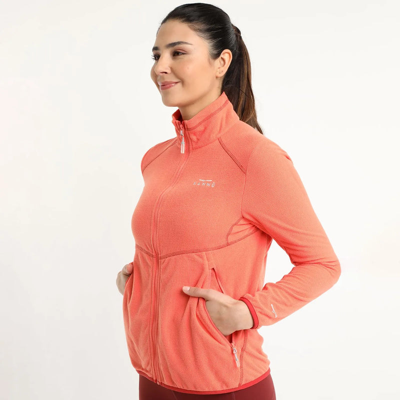 POLAR KANNU SQUARE FULL ZIPPER MUJER CORAL TALLA XL
