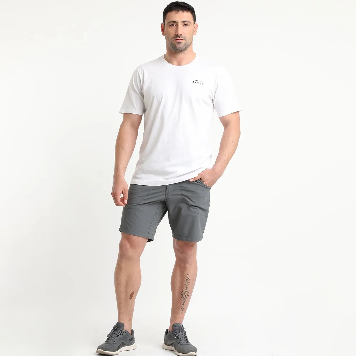 POLERA KANNU HOMBRE MINI LOGO BLANCO TALLA S