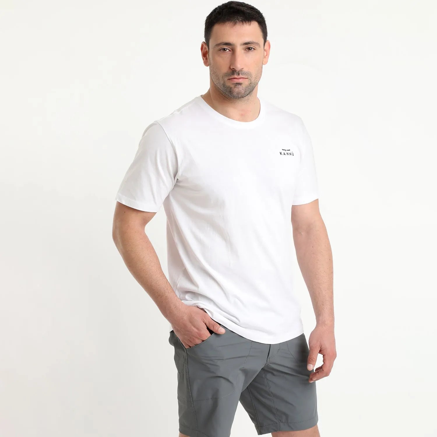 POLERA KANNU HOMBRE MINI LOGO BLANCO TALLA S