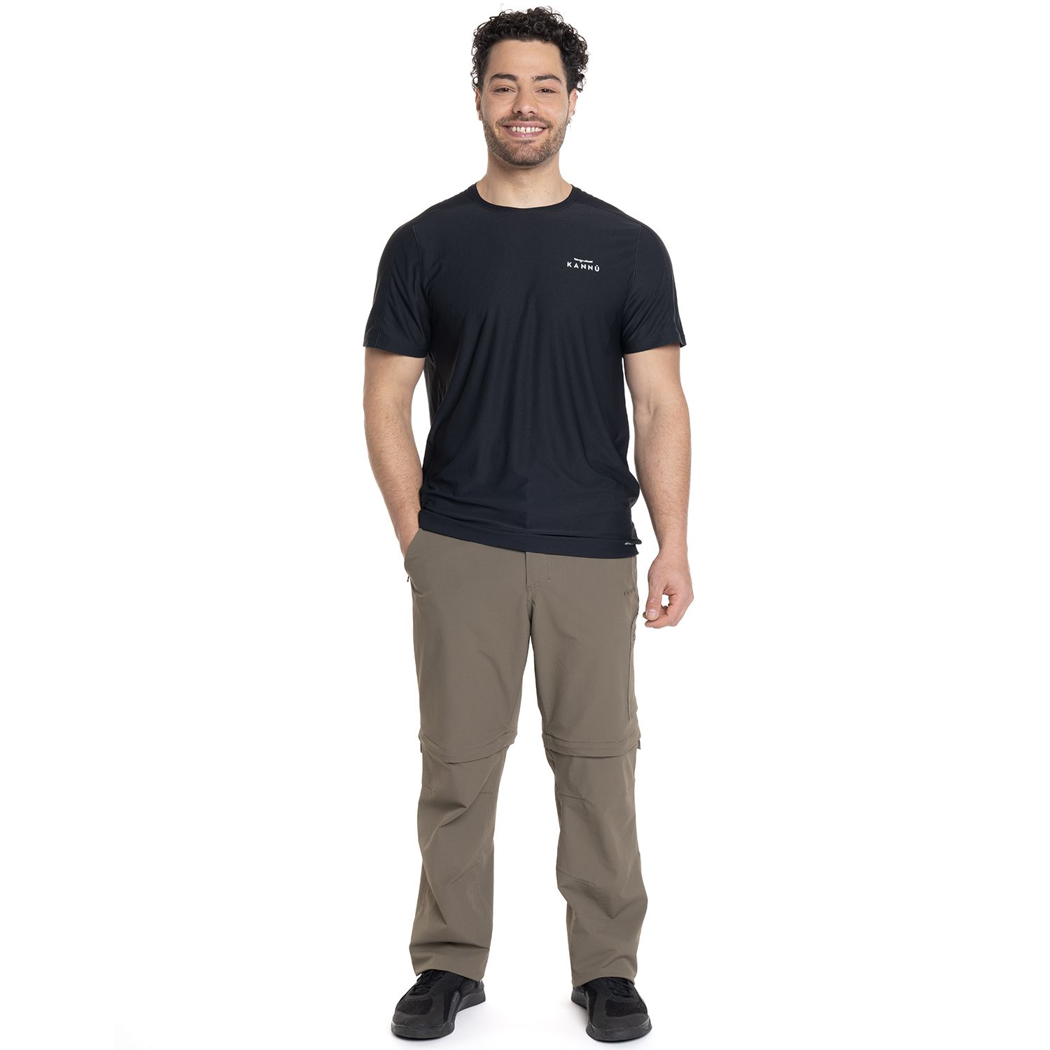 POLERA KANNU M/C TORRECILLAS HOMBRE NEGRO