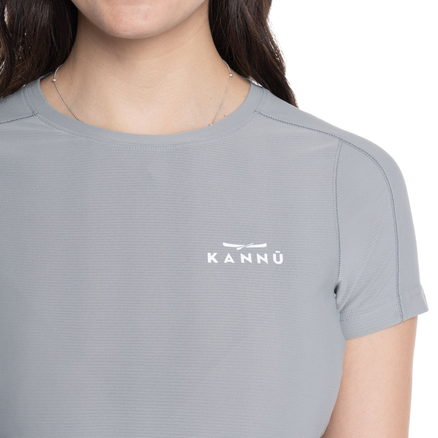 POLERA KANNU M/C TORRECILLAS MUJER GRIS