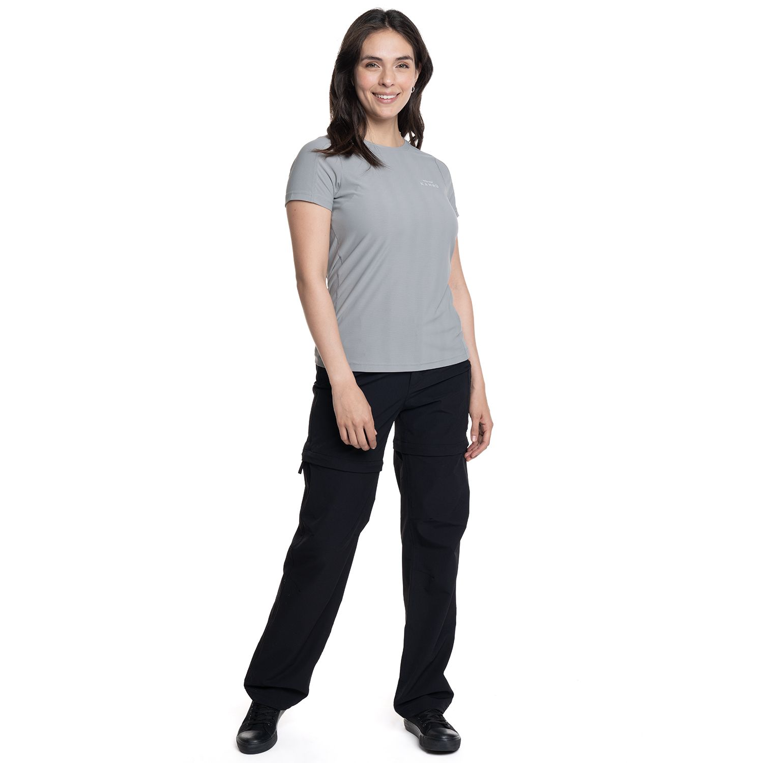 POLERA KANNU M/C TORRECILLAS MUJER GRIS