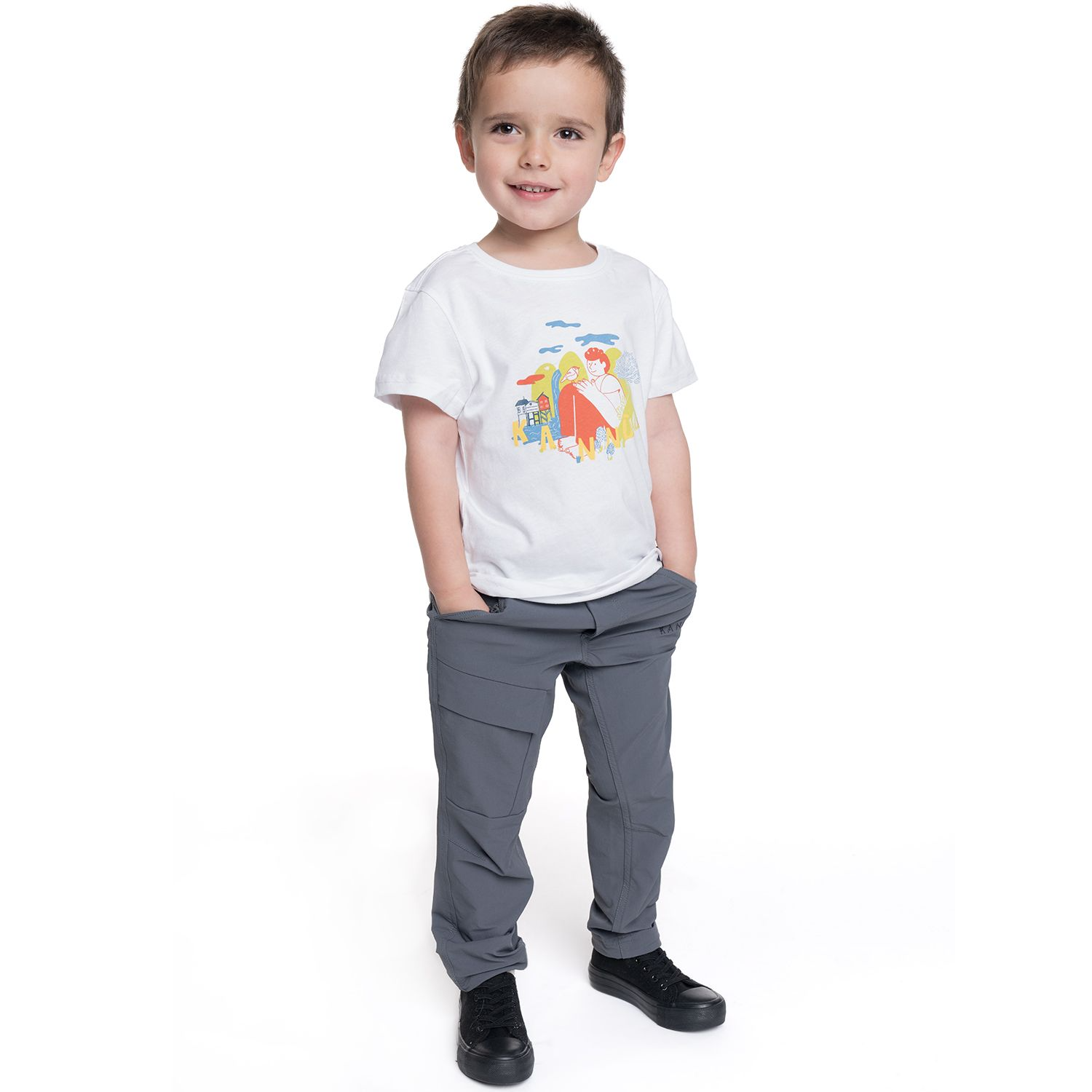 PANTALON KANNU SAUCO MULTIPOCKET NIÑO GRIS