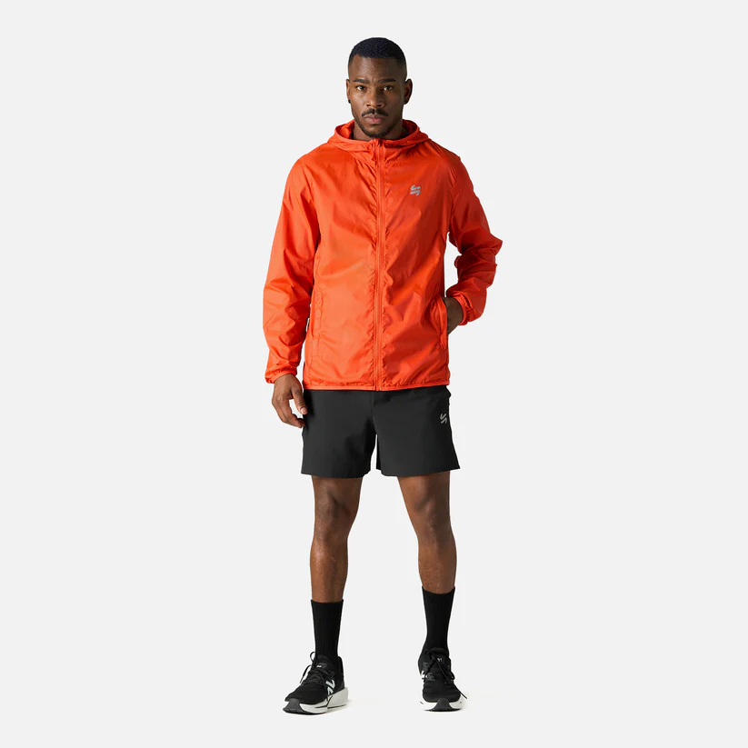 CORTAVIENTO HOMBRE VULCANO BUILT TO MOVE WINDBREAKER JACKET NARANJO
