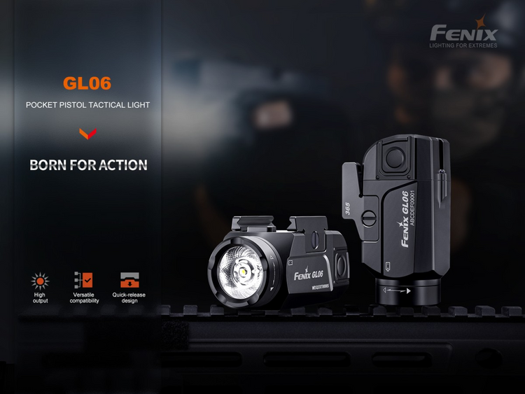 LINTERNA PISTOLA FENIX GL06-365 | 600 LUMENS