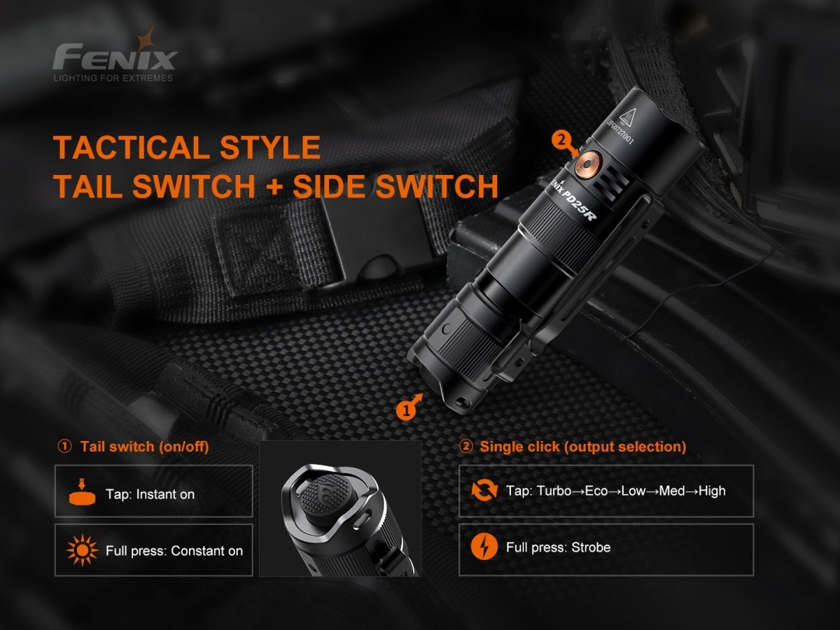 FENIX PD25R USB | 800 LUMENES