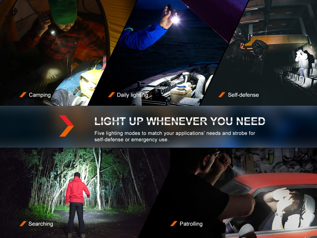 LINTERNA TACTICA FENIX PD35R USB | 1700 LUMENS