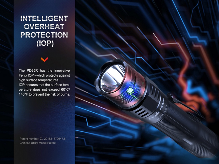 LINTERNA TACTICA FENIX PD35R USB | 1700 LUMENS