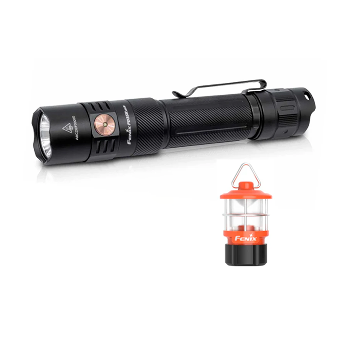 KIT LINTERNA FENIX PD35R ACE + CL1 NARANJA (BOGO)