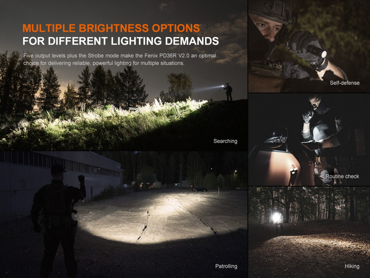LINTERNA TACTICA FENIX PD36R PRO | 1700 LUMENES