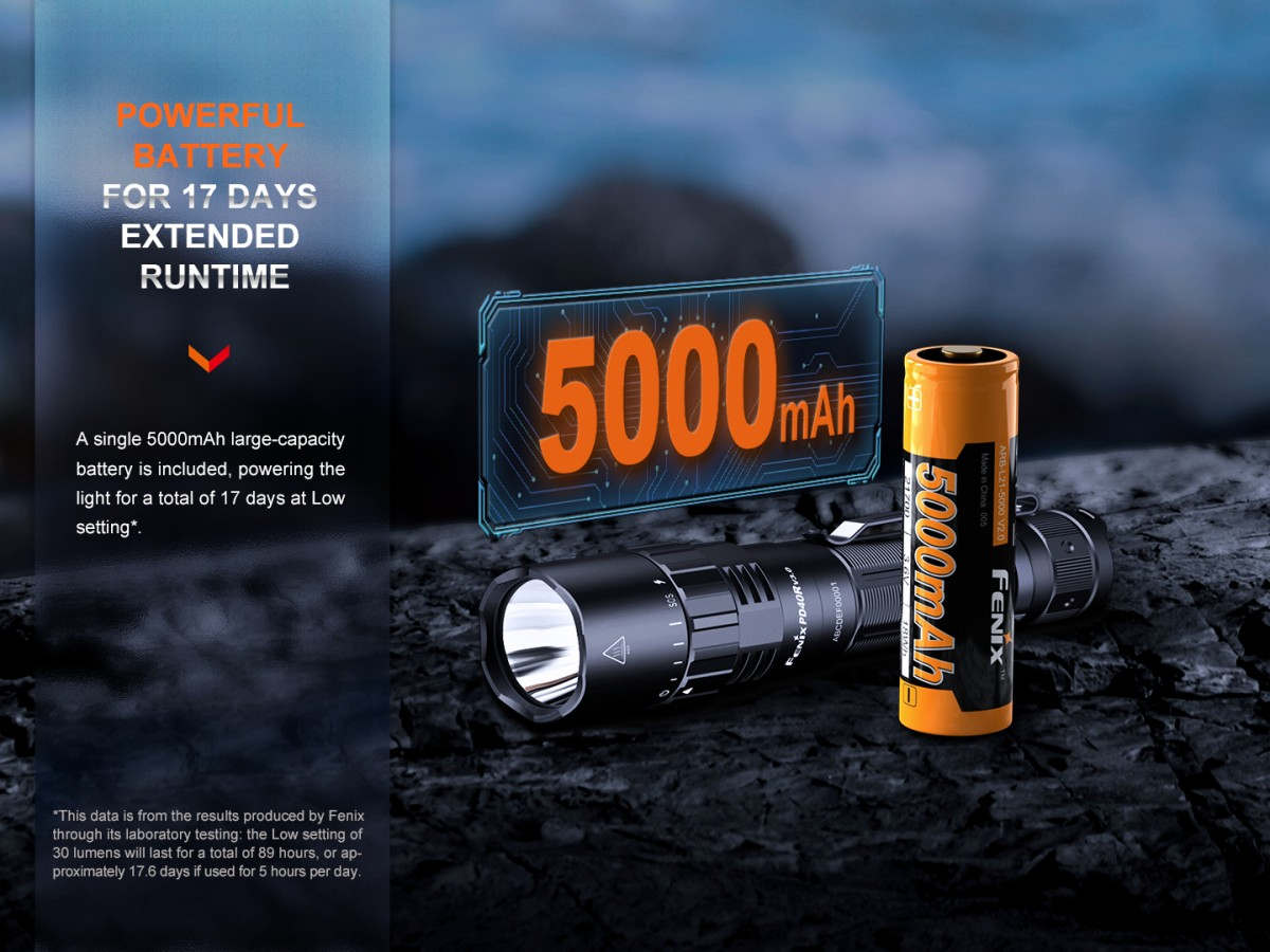 LINTERNA FENIX PD40R V3.0 USB | 3000 LUMENES