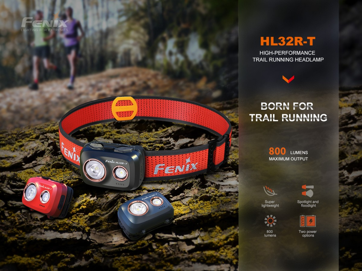 FENIX HL32R-T USB ROJO | 800 LUMENES
