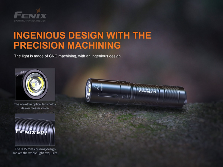 FENIX E01 V2.0 AZUL | 100 LUMENES