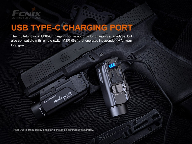 LINTERNA DE PISTOLA FENIX GL19R | 1200 LUMENS