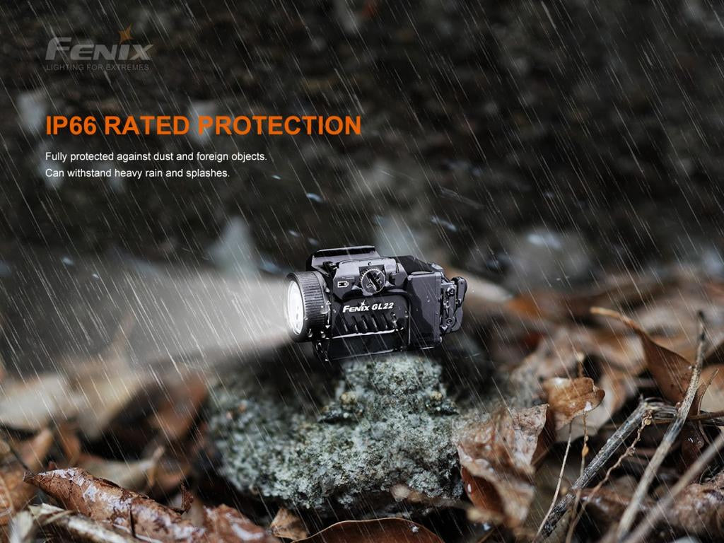 LINTERNA PARA PISTOLA FENIX GL22 NEGRO