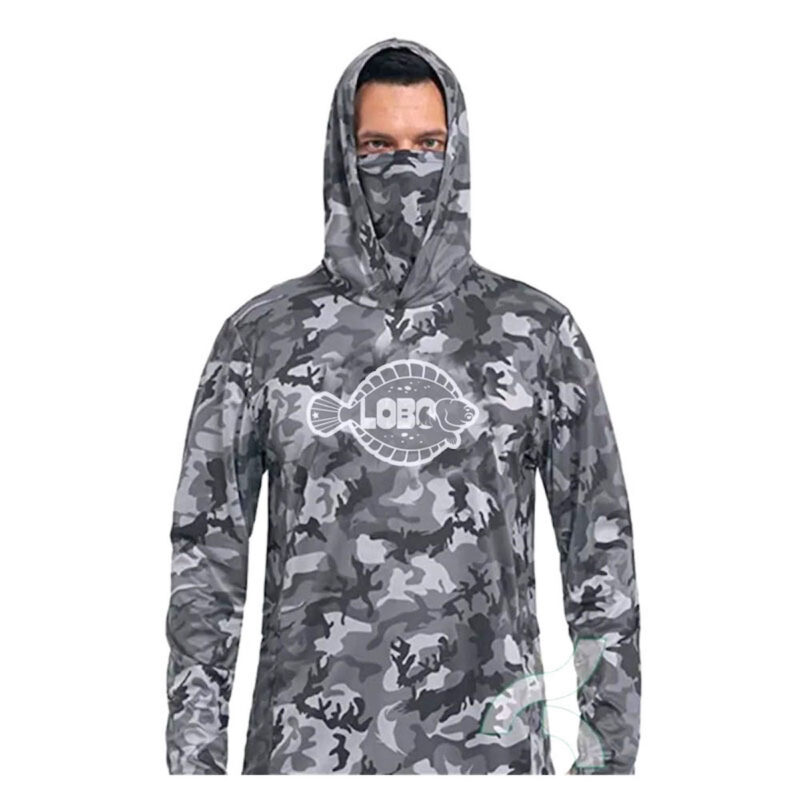 POLERA DE PESCA LOBO CAMUFLAGE UPF 50 TALLA XL