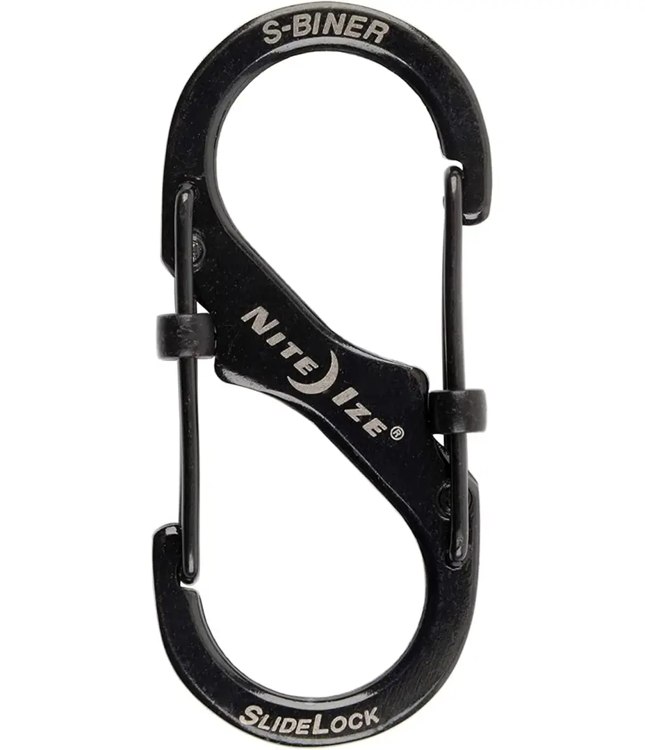 MOSQUETON SLIDELOCK Nº 2 ACERO/NEGRO